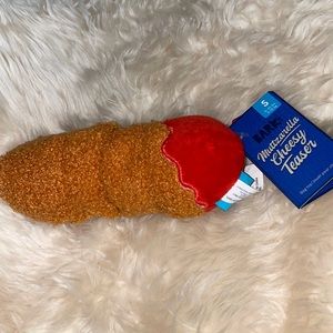 BARK Muttzarella Cheesy Teaser small dog toy 0-20 lbs NWT
